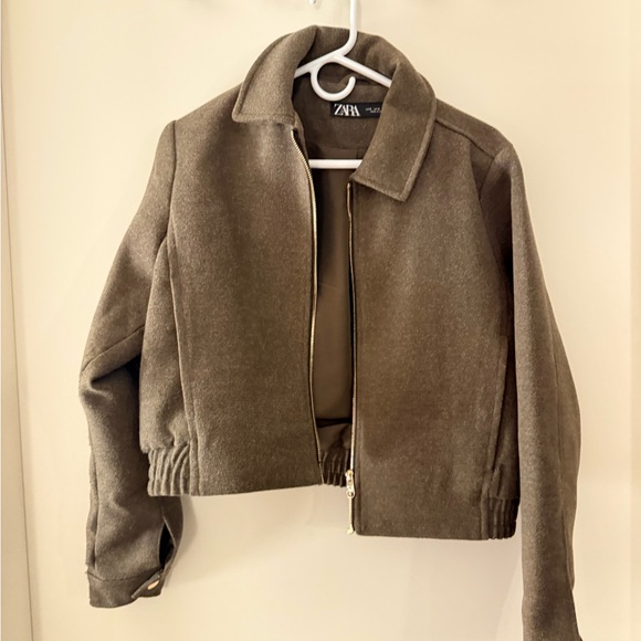 Zara Jackets & Blazers - Zara Women's Brown Bomber Jacket